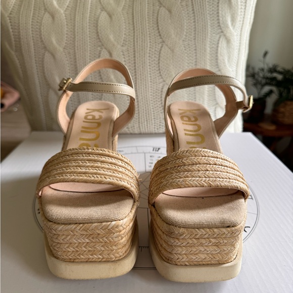 Kanna Woven platform in size 7. Like new - Picture 3 of 6